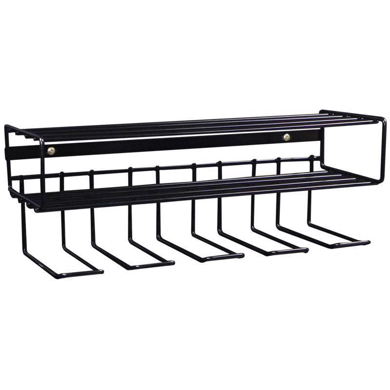 C2M C2M5032P 7.5 in. H X 21.5 in. W X 7.5 in. D Black Steel Wall Mount Tool Holder