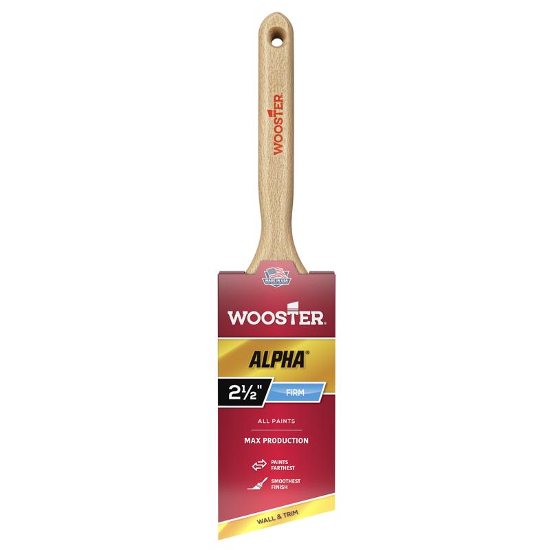 Wooster 4231-2 1/2 Alpha 2-1/2 in. Firm Angle Paint Brush