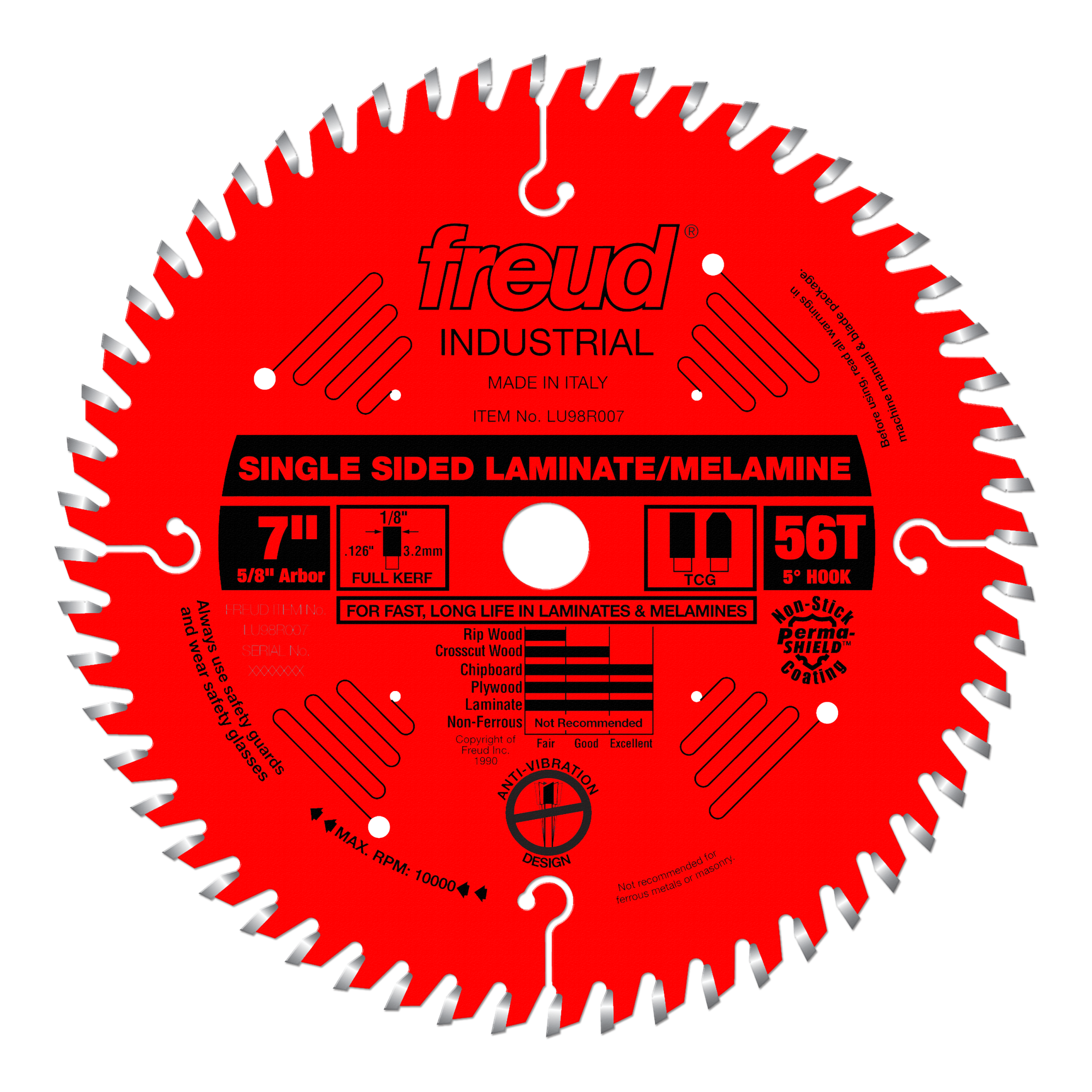 Freud LU98R007 7" Single Sided Laminate/Melamine Blade