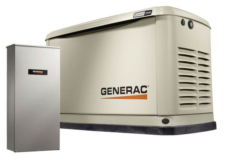 GENERAC 26KW STANDBY GENERATOR w/Whole House Switch & Wi-Fi Enabled