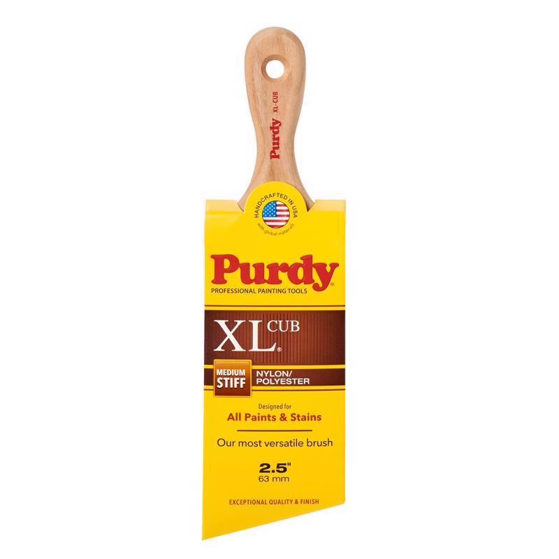 Purdy 144153325 XL Cub 2-1/2 in. Medium Stiff Angle Trim Paint Brush