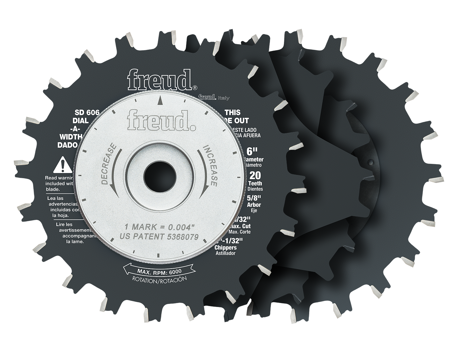 Freud SD606 6" Dial-A-Width Stacked Dado Sets