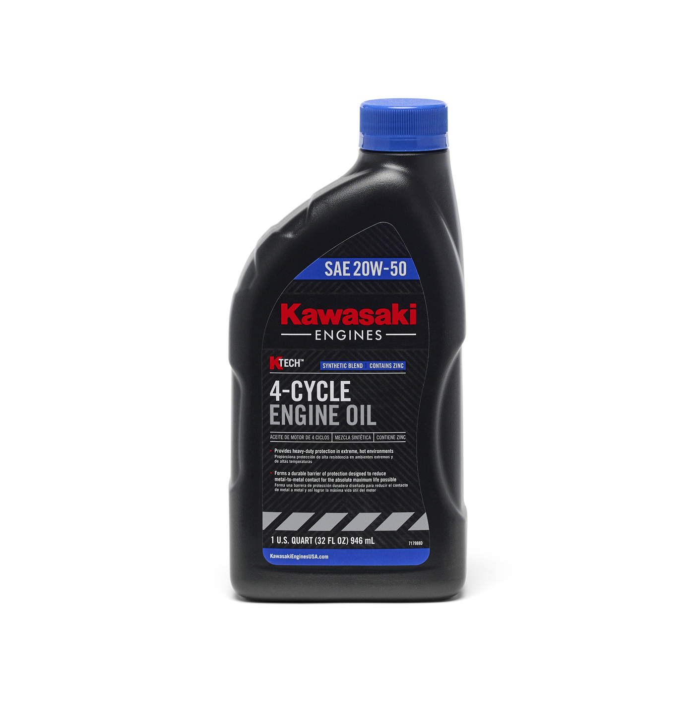 Kawasaki OEM 99969-6298 SAE 20W-50 KTECH Engine Oil (32 oz)