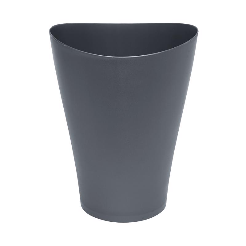 Rubbermaid 2116757 Spa Works 2.25 gal Gray Plastic Vanity Wastebasket