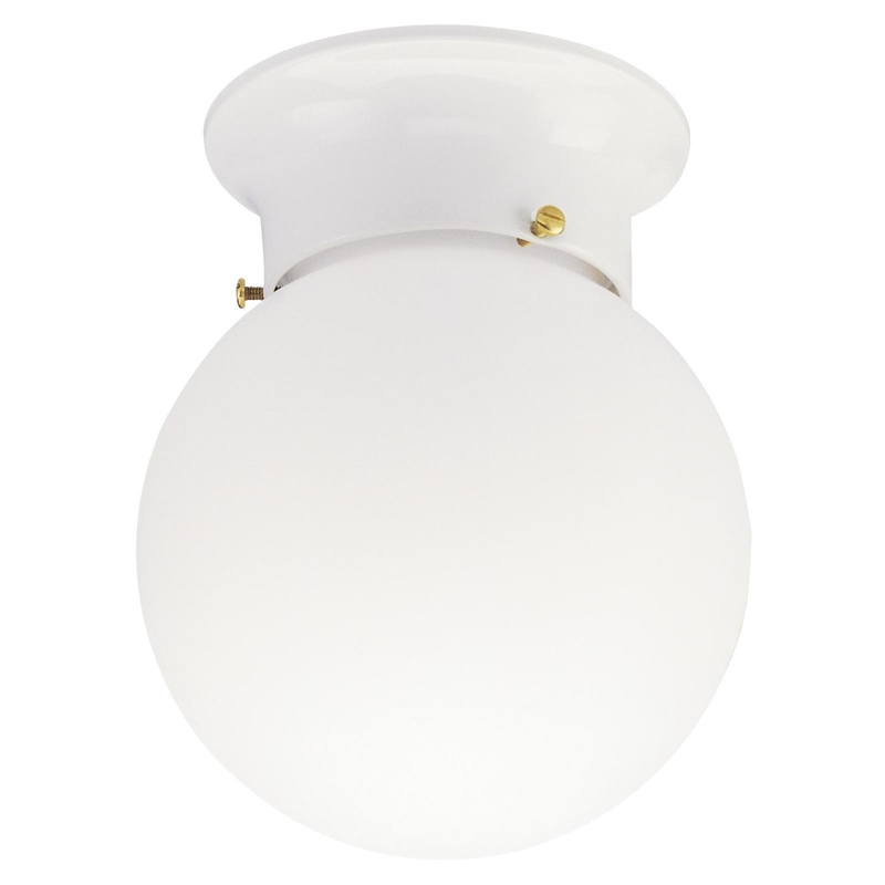 Westinghouse 6660700 7.25 in. H X 6 in. W X 6 in. L White Ceiling Fixture