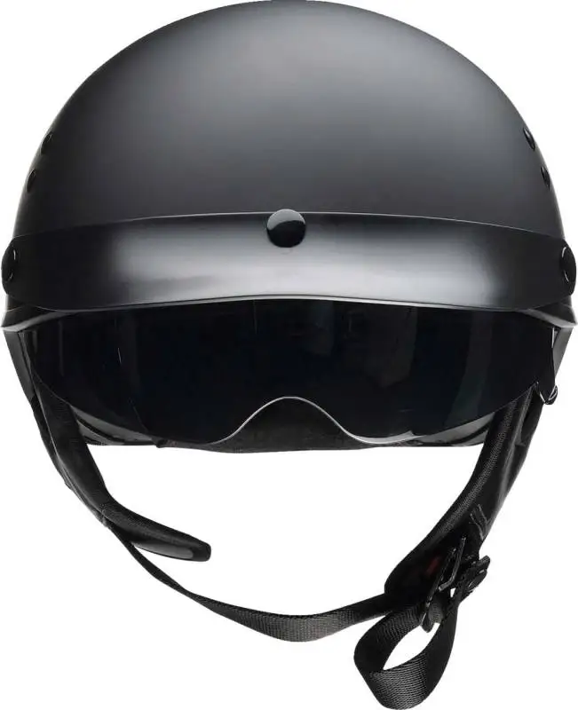 Z1R Vagrant NC Half Helmet Large L Matte Black Drop Down Sun Visor DOT