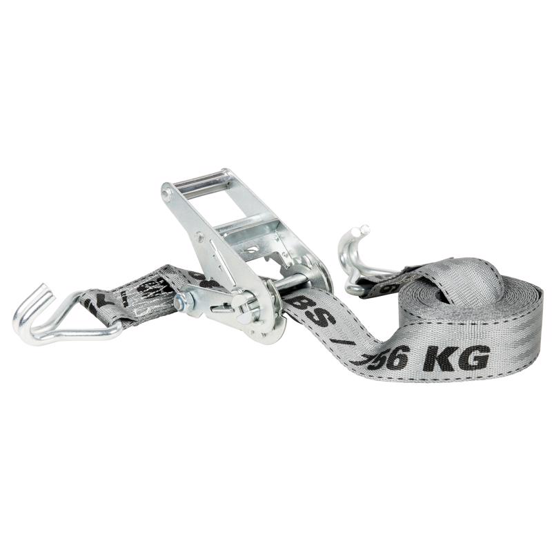 Keeper 89519 1-3/4 in. W X 15 ft. L Black/Gray Tie Down w/Ratchet 1666 lb 1 pk
