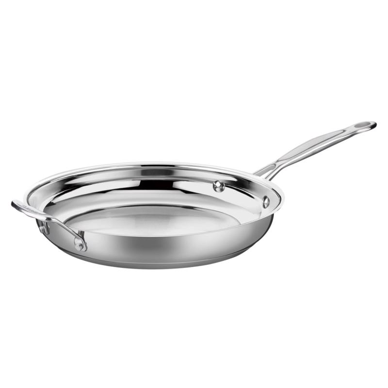 Cuisinart 722-30H Chef's Classic Aluminum/Stainless Steel Skillet 12 in. Silver