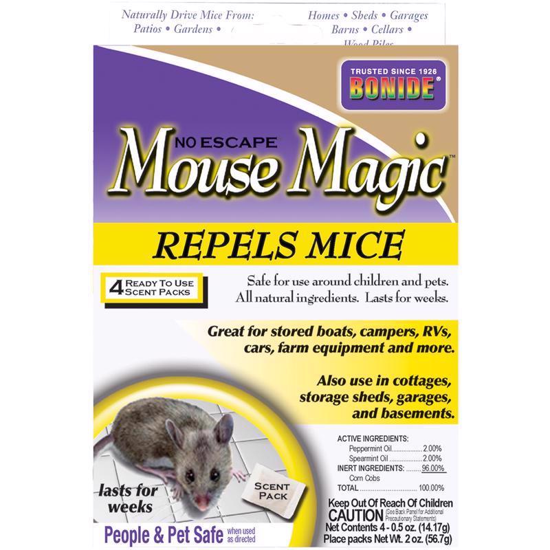 Bonide 865 Mouse Magic Animal Repellent Scent Pouch For Mice 4 pk