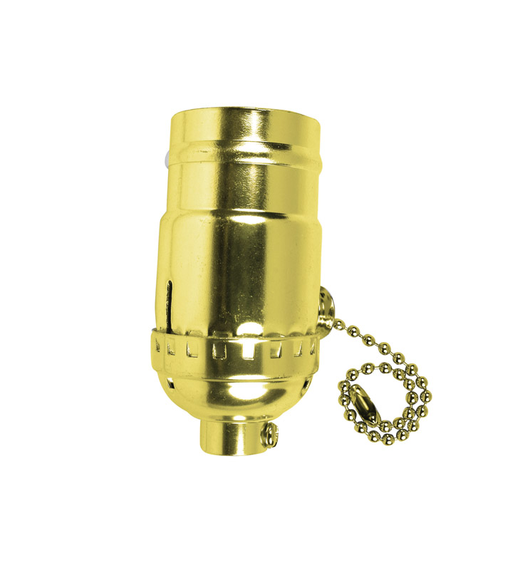 Jandorf 60410 Metal Medium Base Pull Chain Socket 1 pk