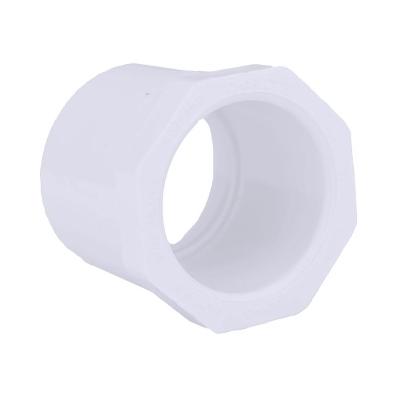 Charlotte Pipe PVC 02107 1000 Schedule 40 1-1/4 in. Slip X 1 in. D Slip PVC Reducing Bushing 1 pk