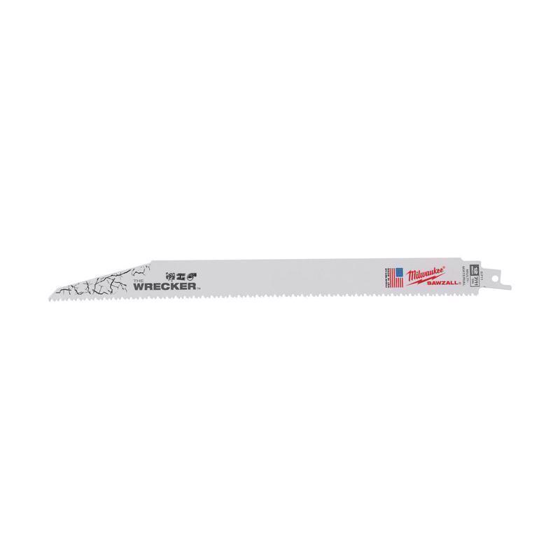 Milwaukee 48-00-5711 Sawzall Blade 8T 12" Wrecker 5 Pack