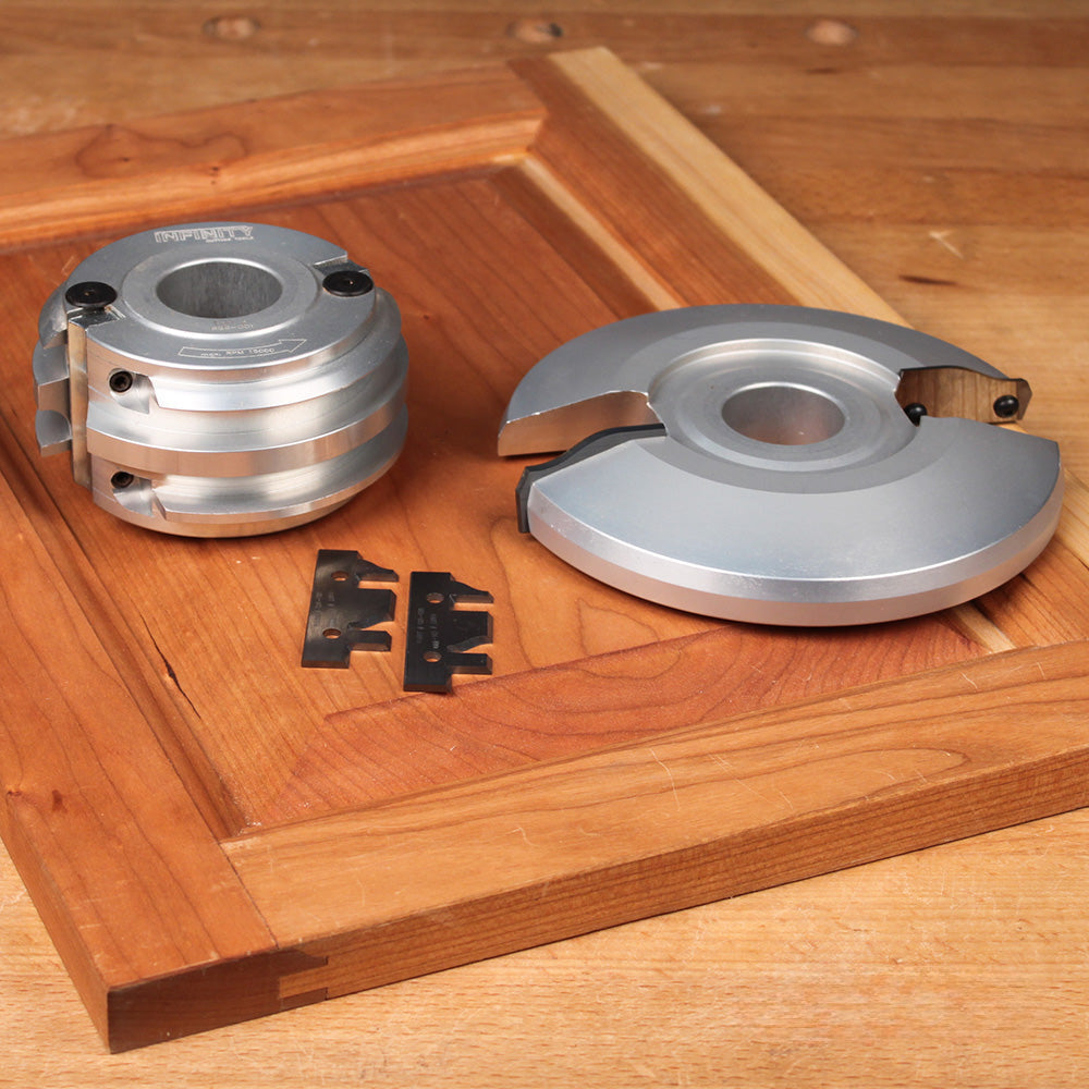 Infinity Tools Insert-Pro Cabinet Door Making Shaper Cutter Sets, 1-1/4" Bore