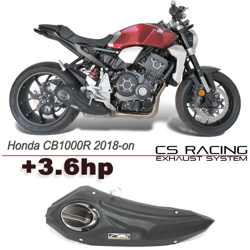 2018-24 Honda CB1000R CS Racing Slip-on Exhaust | Muffler + dB Killer (+3.6hp)