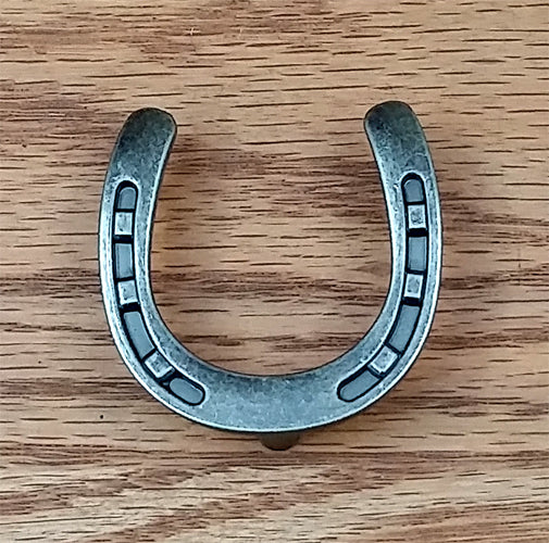 Horseshoe Pull / Knob -Old Silver Finish - Sold Individually