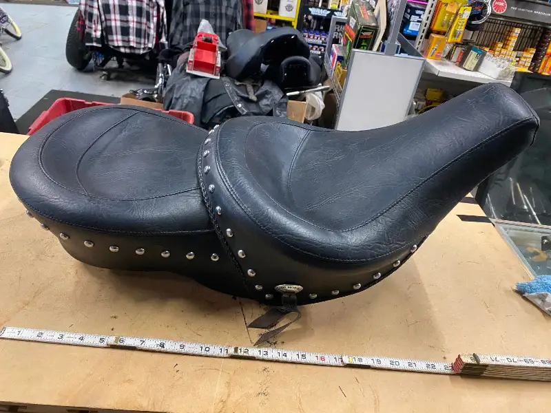 Wide Touring Mustang Vintage Seat Harley Shovelhead FX FLH Panhead Electra Glide