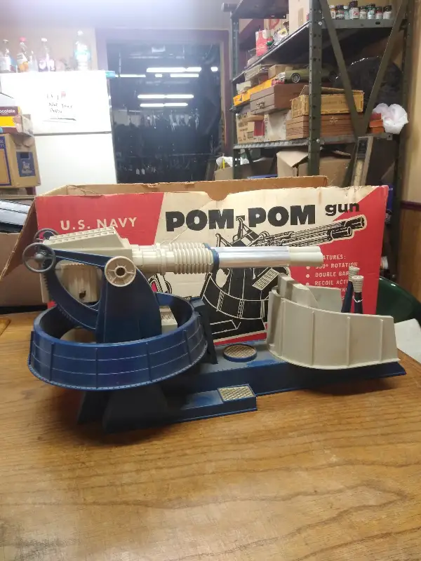 VTG Toys REMCO 406 US NAVY POM POM Battery Original Box Battleship Military