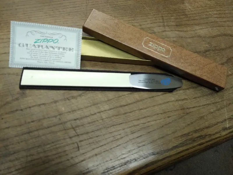 Vtg Zippo Letter Opener Cagnant 1978 Trophee F.J.O’Connel Operation Port Cartier