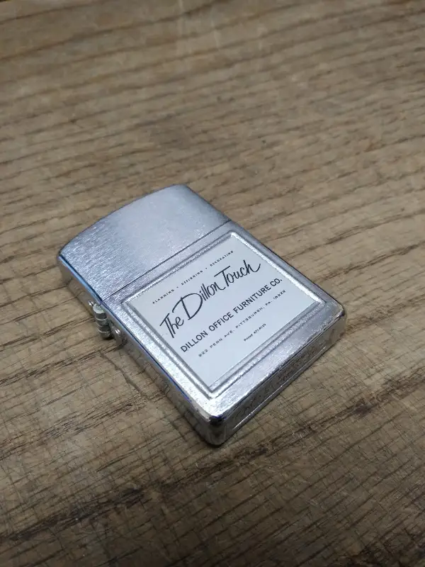 Vtg Ritepoint Life Liter Dillon Touch Pittsburgh Advertising Cigarette Lighter