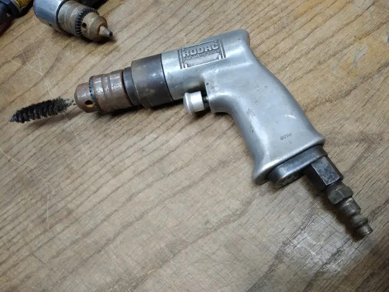 Vtg RODAC Pneumatic Tools Drill Made in Japan Model 2A25F77