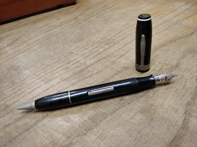 Vtg Wearever Combination Fountain Pen Mechanical Pencil with Supreme NIB Nice!