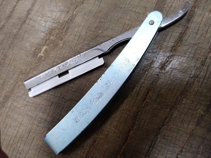 Vtg Weck Hair Shaper Straight Razor Barbers Stylist Trimmer