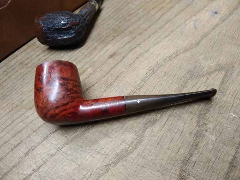 Vtg Wimbledon 690 Smooth Briar Billiard Style Smoking Tobacco Pipe Nice Shape!