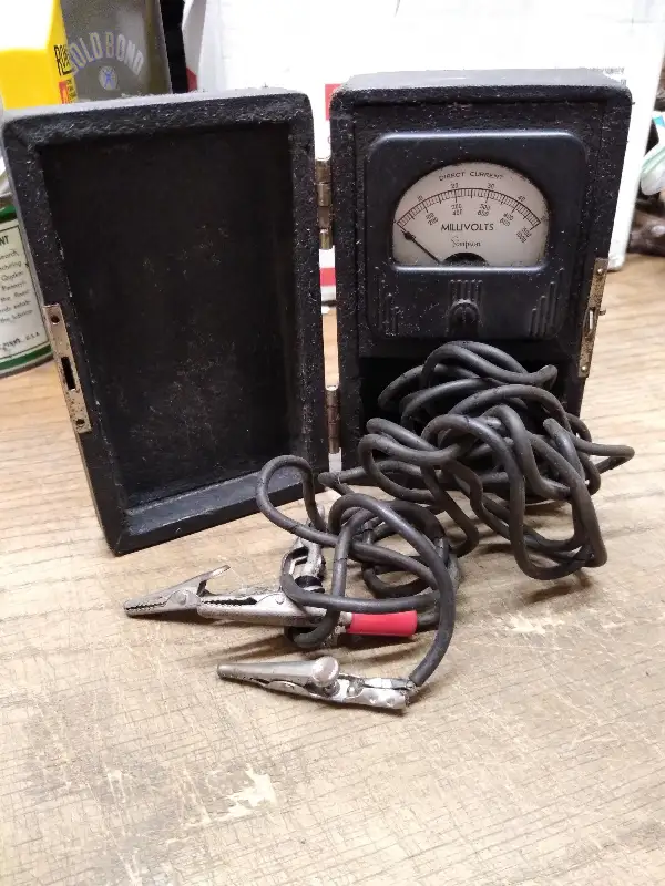 Vtg Simpson Direct Current Millivolts Multimeter Model 127 Working Cond!