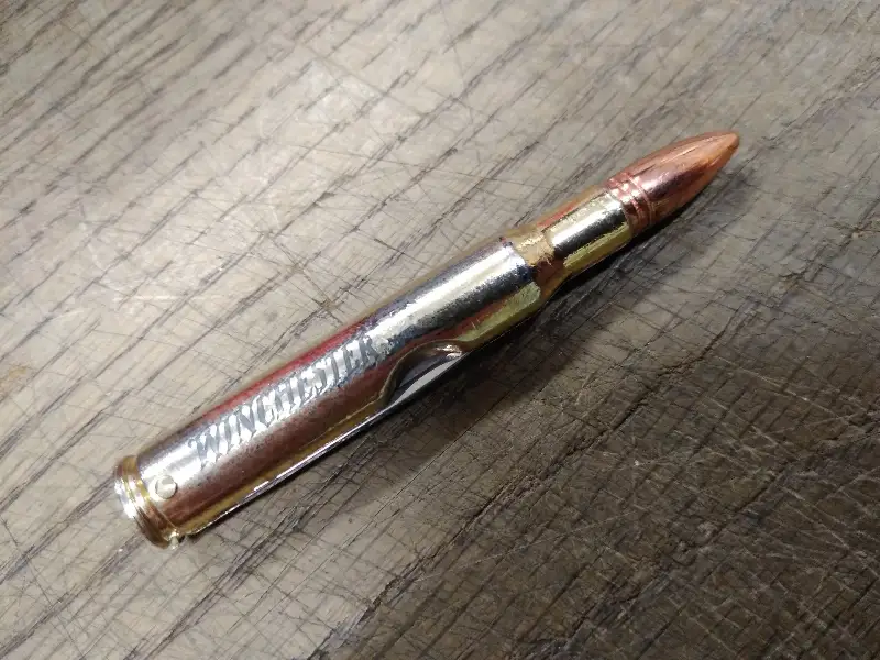 Vtg Winchester Bullet Folding #4040515A Pocket Knife 1 5/8 Inch Blade Nice Shape