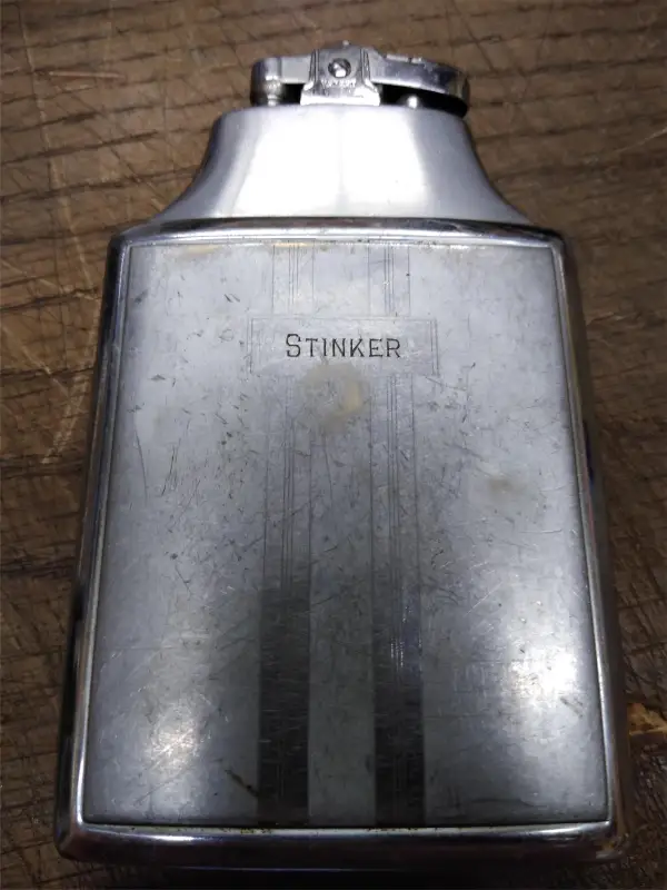 Vtg Ronson Mastercase Pocket Cigarette Case and Lighter USA Striker Works Good!!