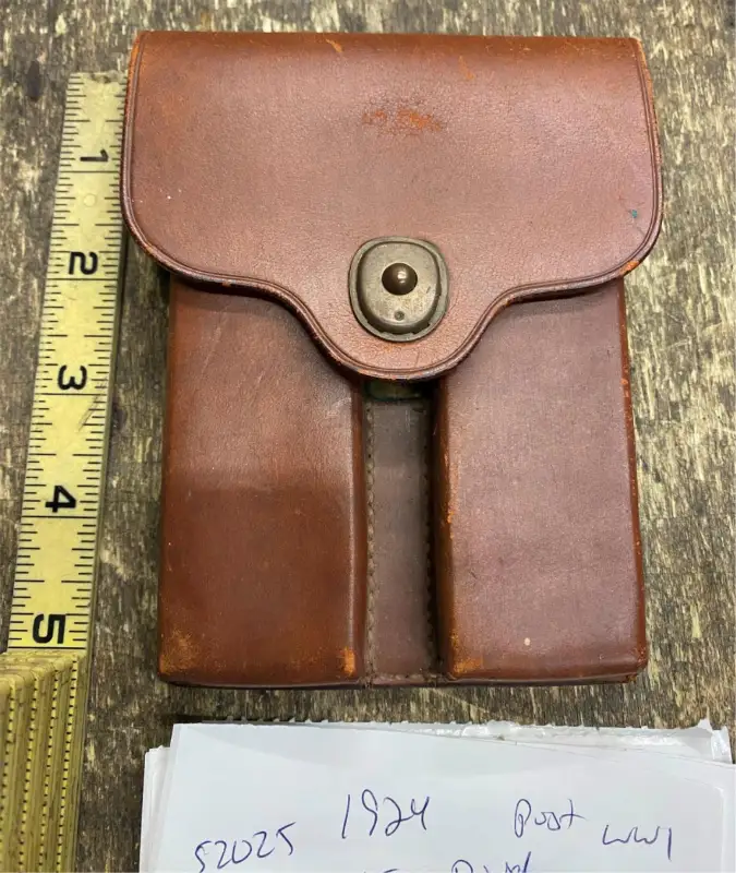 Vtg Post WW1 45 Bullet Clip holster U.S Marines Army MP military police 1924!