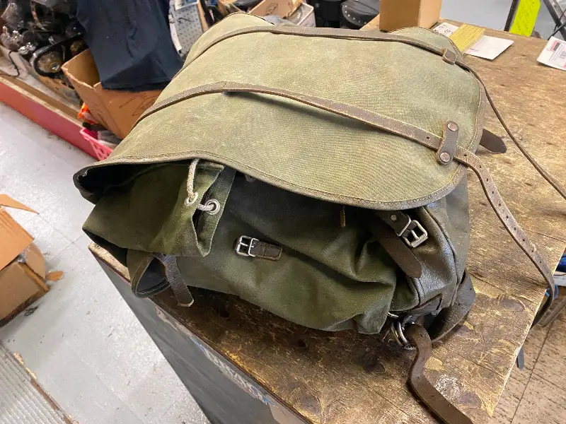 WW2 Backpack military Army Vtg 1940’s Swiss German Field Gear Orig norwegian