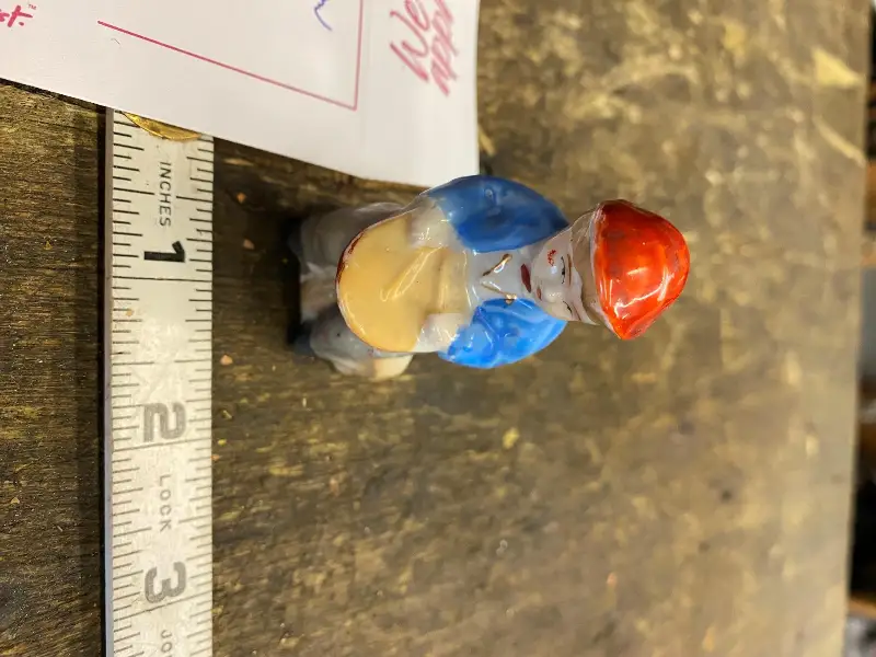 Vtg porcelain figurine Japan 1940’s boy Drum Sitting Collectible Ceramic Music