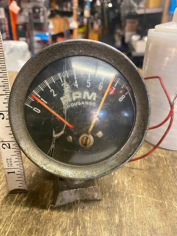 Vtg Racing Hot Rat Rod Tach Auto Truck 1960’s Muscle car Mustang Mopar chevy Cud