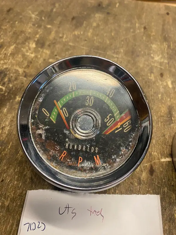 Vtg Racing Hot Rat Rod Tach Auto Truck 1960’s Muscle car Mustang Mopar Console