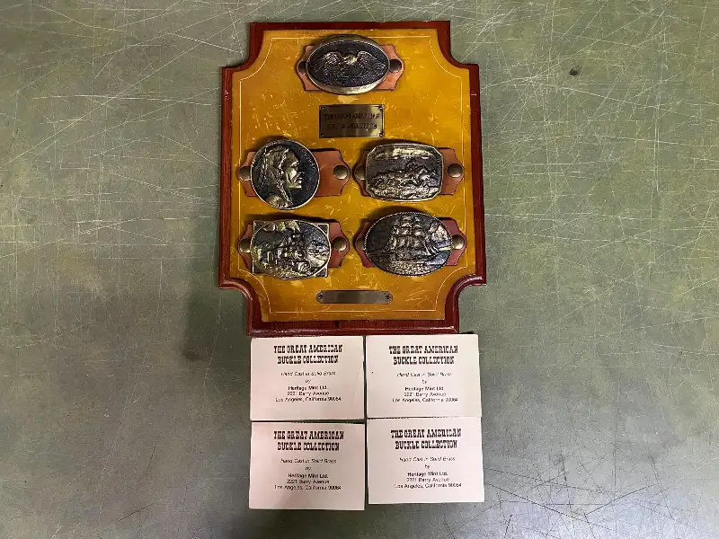 VTG The Great American Buckle Collection By Heritage Mint LTD. Complete see desc