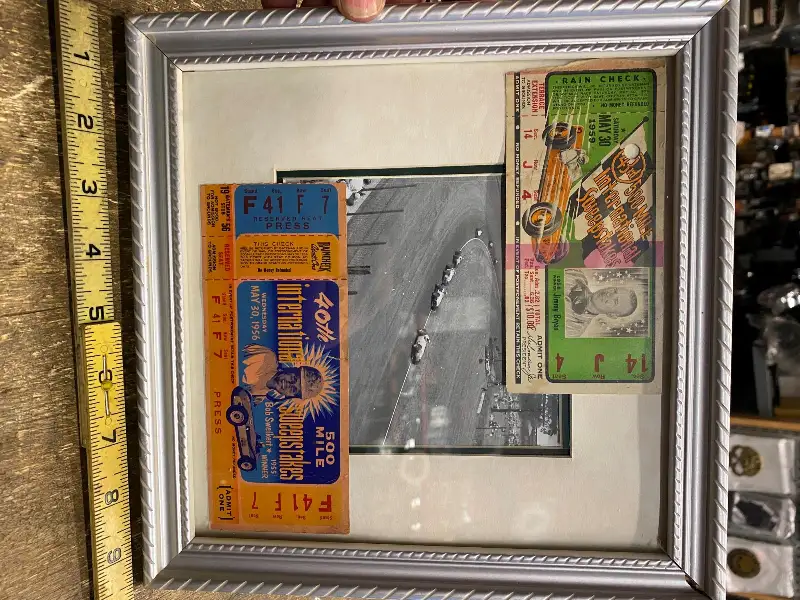 Vtg Press Pass Indy 500 1950’s Daytona International 500 Race Ticket Stub Sweeps