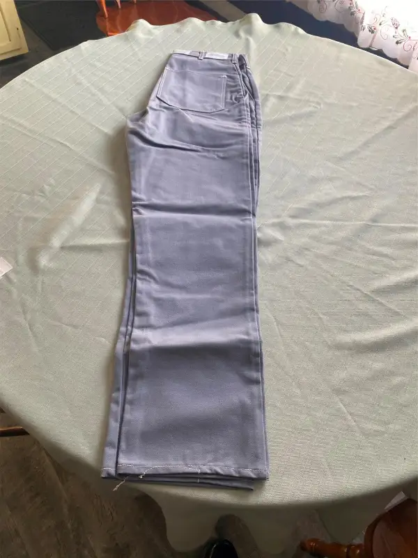 Vtg SAGER GLOVE CO 60s Cotten Work wear Pants Steel Mill Flame retarded AL 32×32