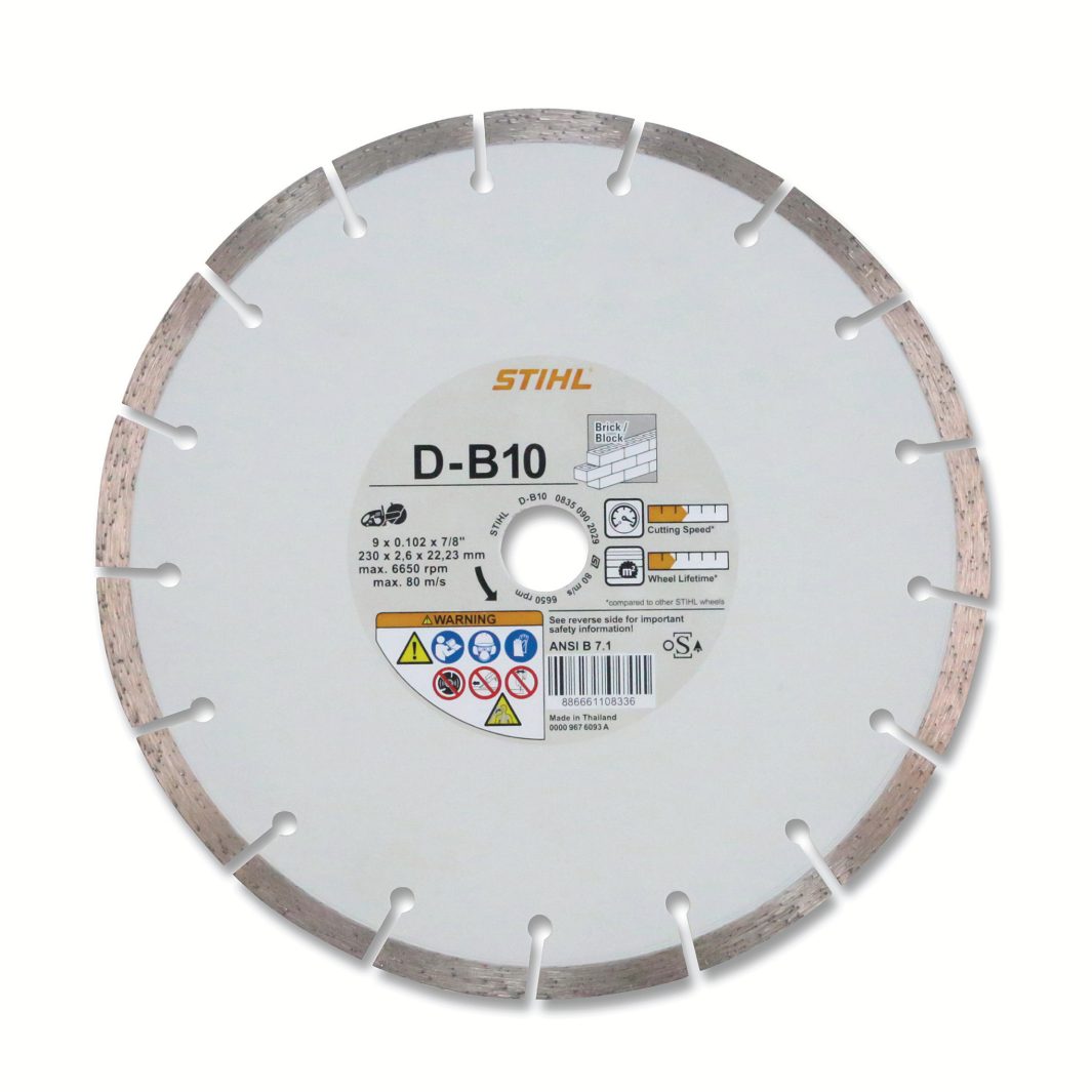 Stihl OEM 0835-090-8050 D-B20 Economy 9" Concrete Diamond Wheel