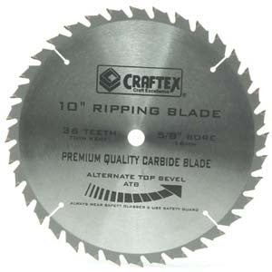 SAW BLADE 10" X 36T ATB CRAFTEX