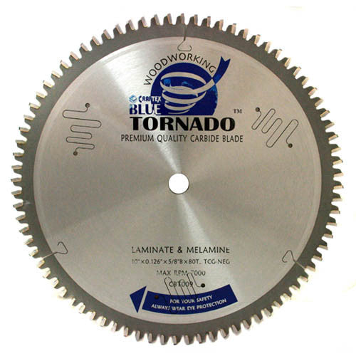 SAW BLADE 10"X 80T TCG MINUS 10 DEGREE H