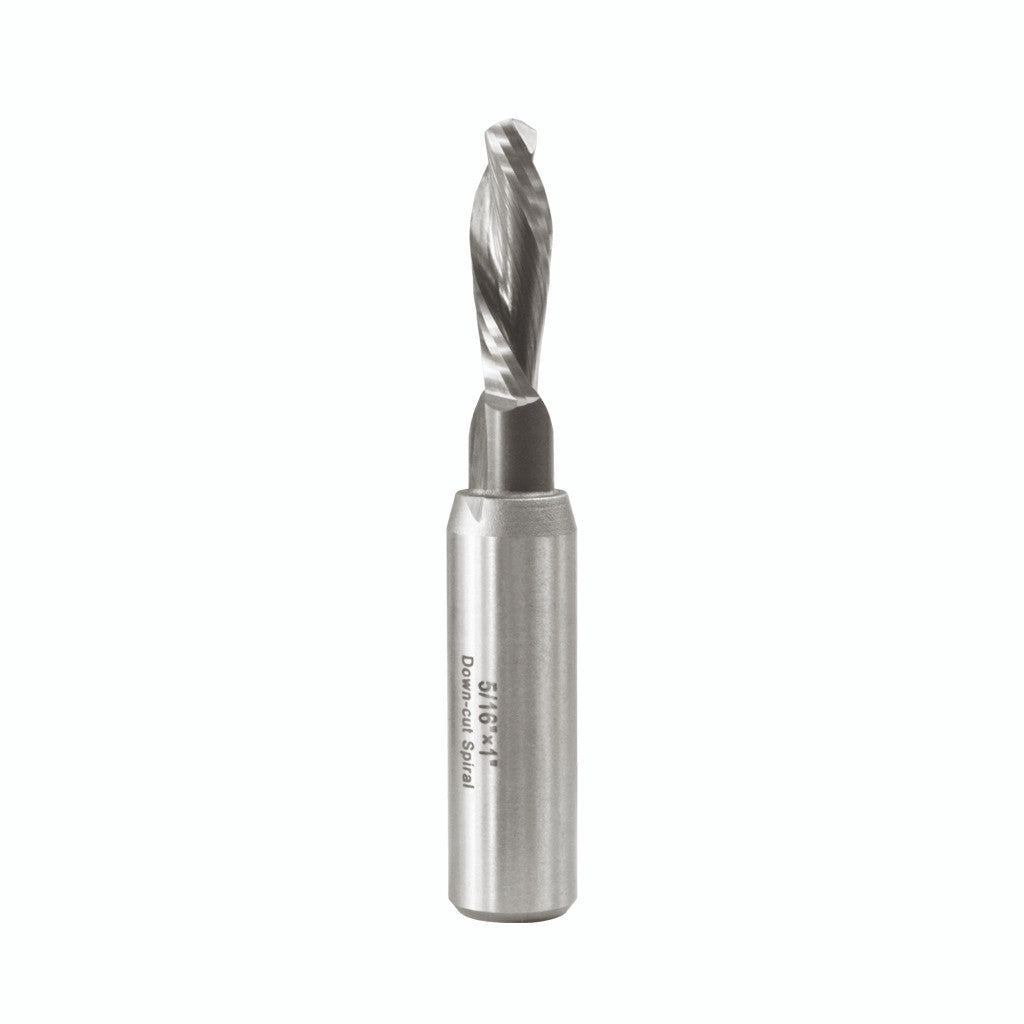 5/16" SOLID CARBIDE SPIRAL DOWN CUT 1/2"
