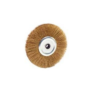 WIRE BRUSHES CRIMPED 200MM W/BUSHINGS