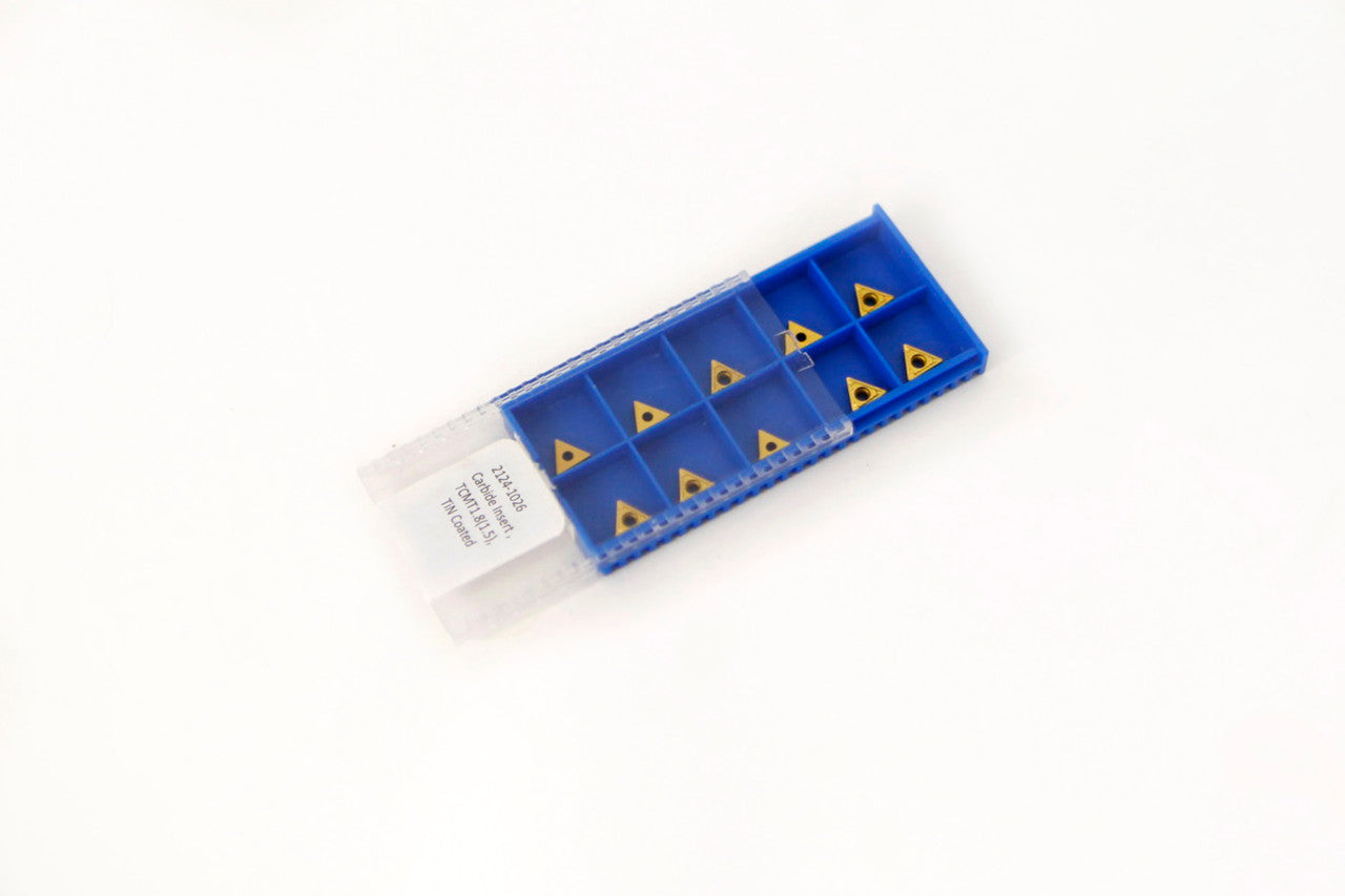 CARBIDE INSERTS TIN COATED 10PC