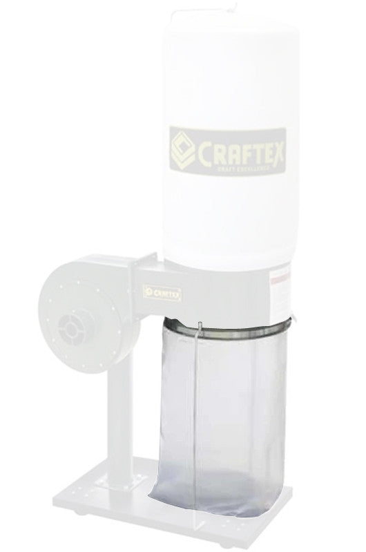 PLASTIC BOTTOM BAG 1HP DUST COLLECTOR 5 PACK
