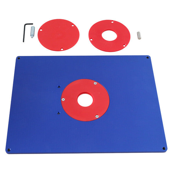 ALUMINUM ROUTER TABLE INSERT PLATE 9" X