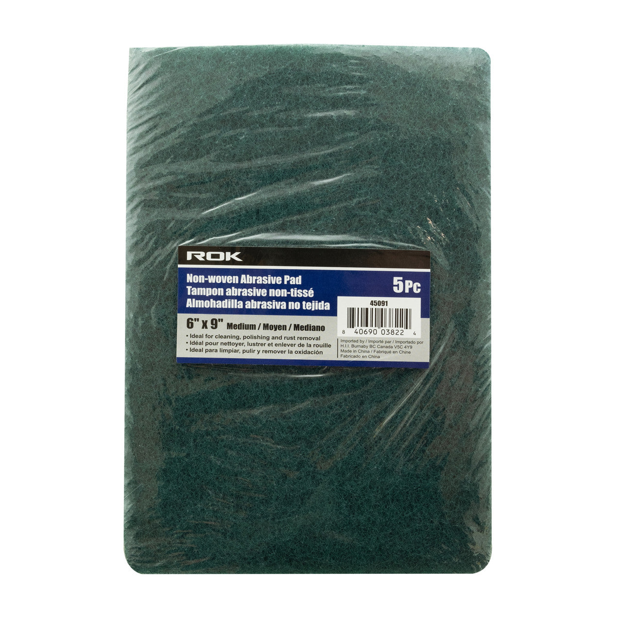 NON WOVEN ABRASIVE PAD MEDIUM 5PC