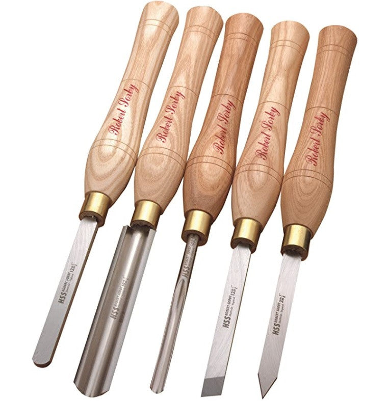 CHISEL WOODTURNING TOOL 5PC SET SORBY