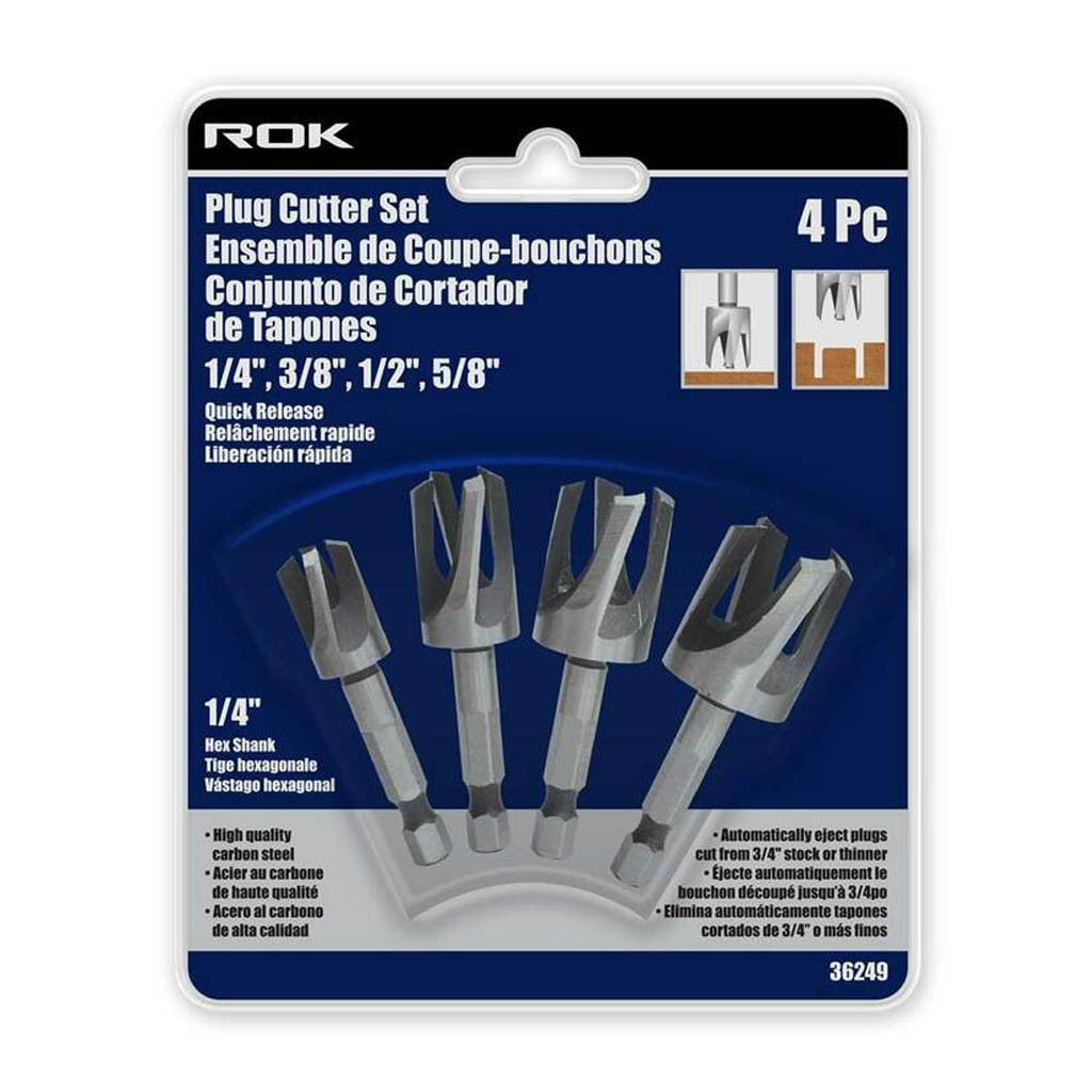 PLUG CUTTER SET 4PC