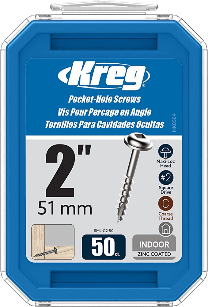 POCKET SCREWS-2" #8 COARSE W/H 50CT KREG